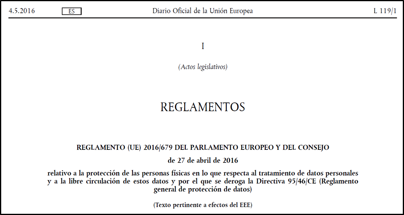 El Reglamento general de protección de datos (RGPD) se aplicará a partir del 25 de mayo de 2018